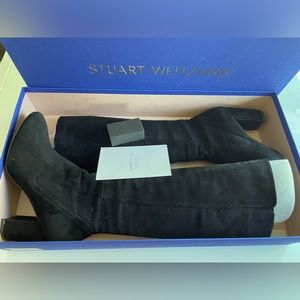 Stuart Weitzman 9.5 Black Livia80 Boots.